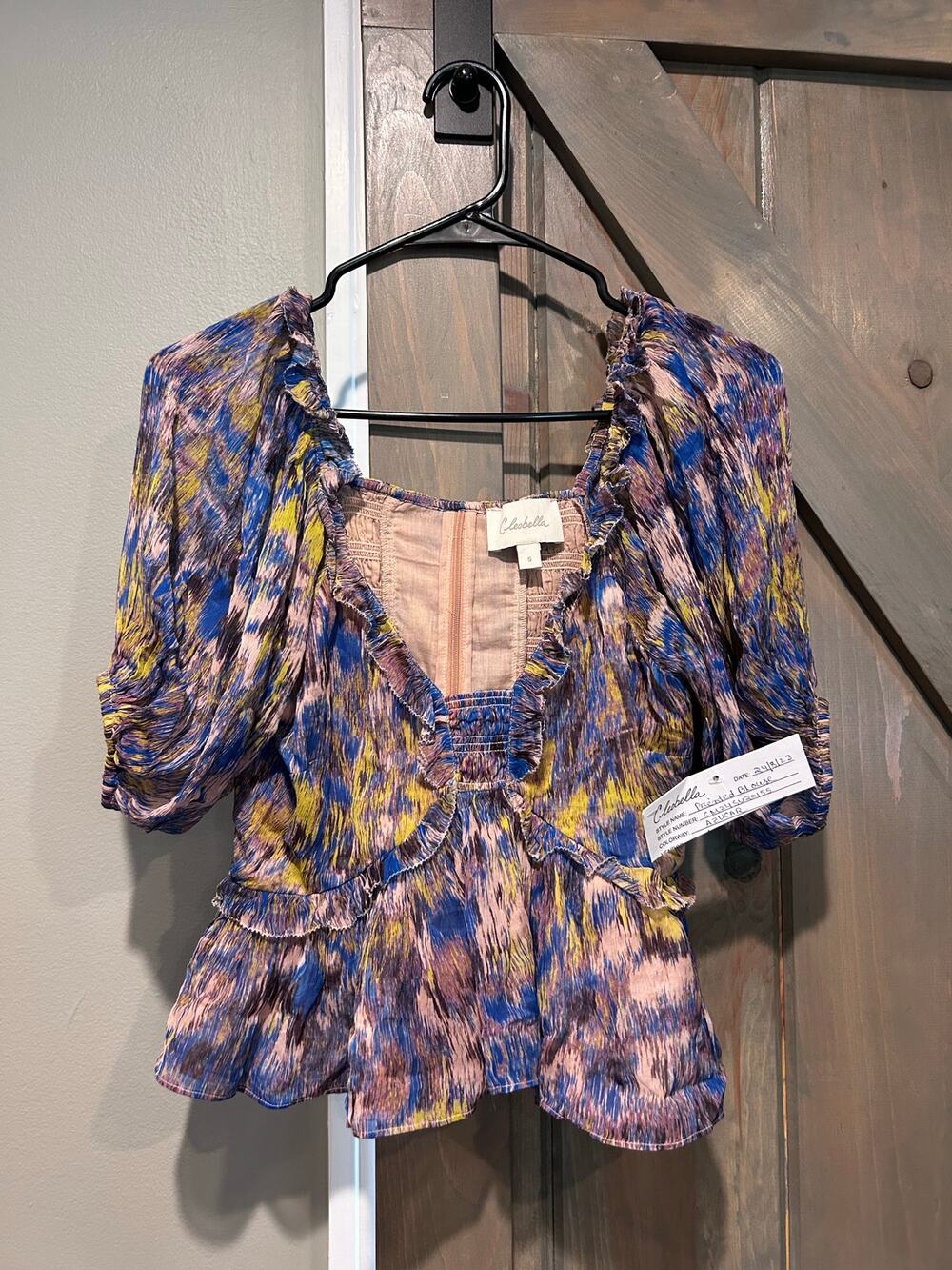 GORGEOUS Cleobella NWST Small Blouse Azucar Print